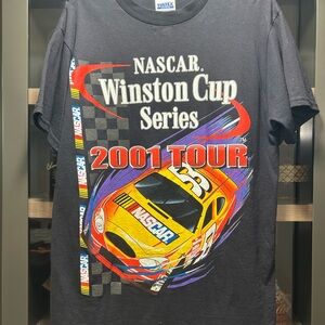 Tultex Black NASCAR Winston Cup Series 2001 Tour Tee
